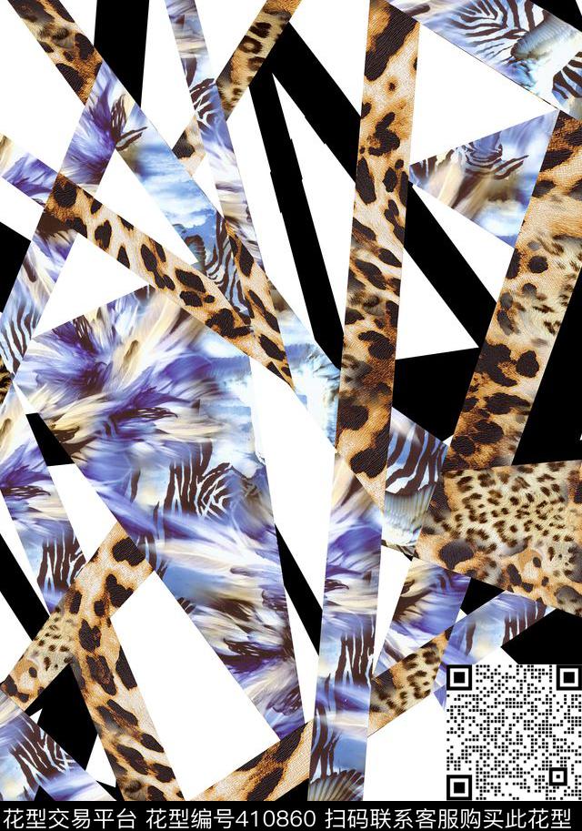 豹纹动物纹数码印花华亿平台下载（图片编号: 410860） - 瓦栏（Walan）