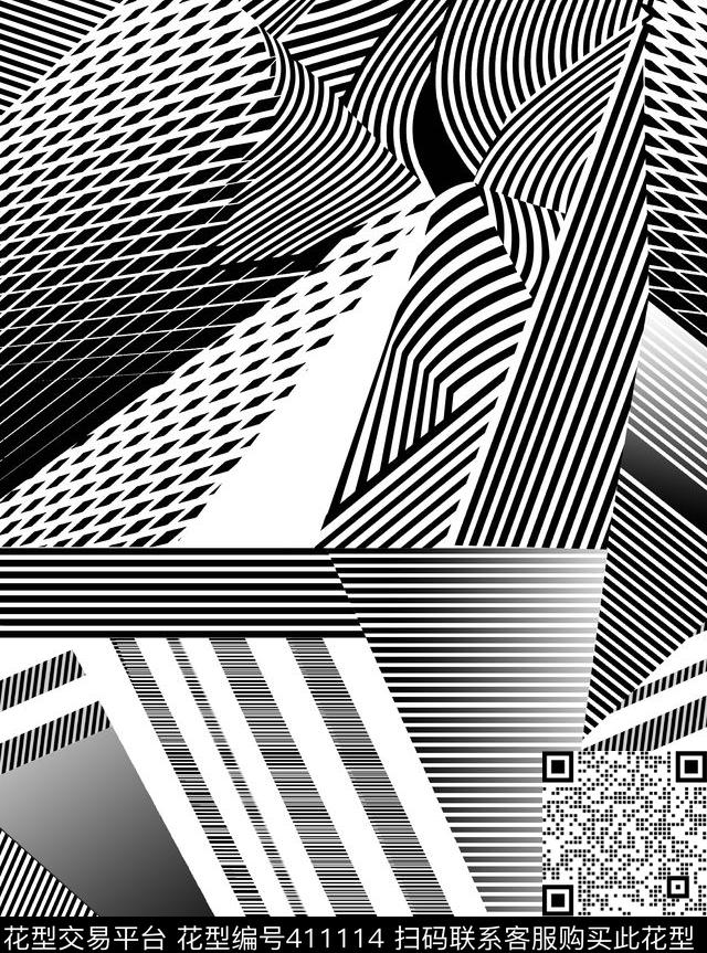 方巾几何传统印花华亿平台下载（图片编号: 411114） - 瓦栏（Walan）