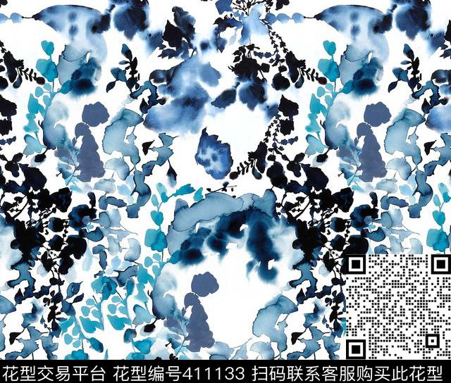 花卉花朵数码印花华亿平台下载（图片编号: 411133） - 瓦栏（Walan）