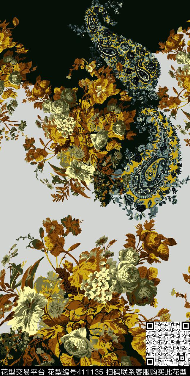 定位大花火腿欧美大气时装传统印花华亿平台下载（图片编号: 411135） - 瓦栏（Walan）