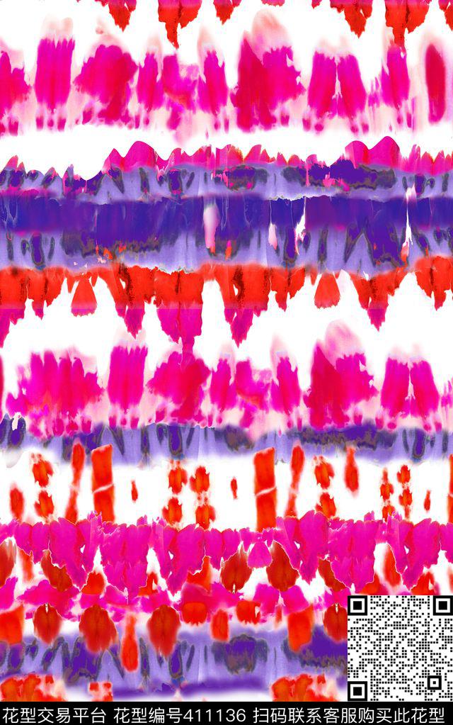 数码印花扎染肌理肌理数码印花华亿平台下载（图片编号: 411136） - 瓦栏（Walan）