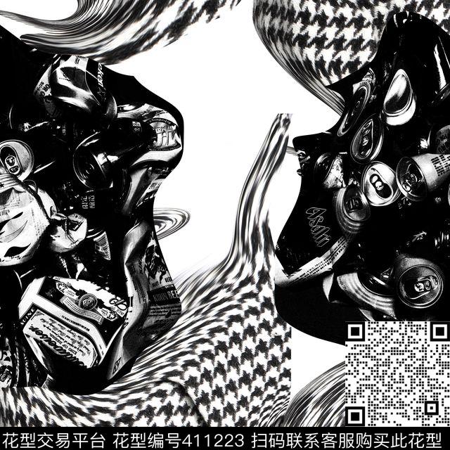 抽象几何潮流传统印花华亿平台下载（图片编号: 411223） - 瓦栏（Walan）