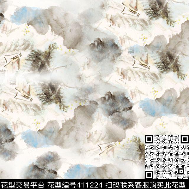 潮流抽象复古数码印花华亿平台下载（图片编号: 411224） - 瓦栏（Walan）