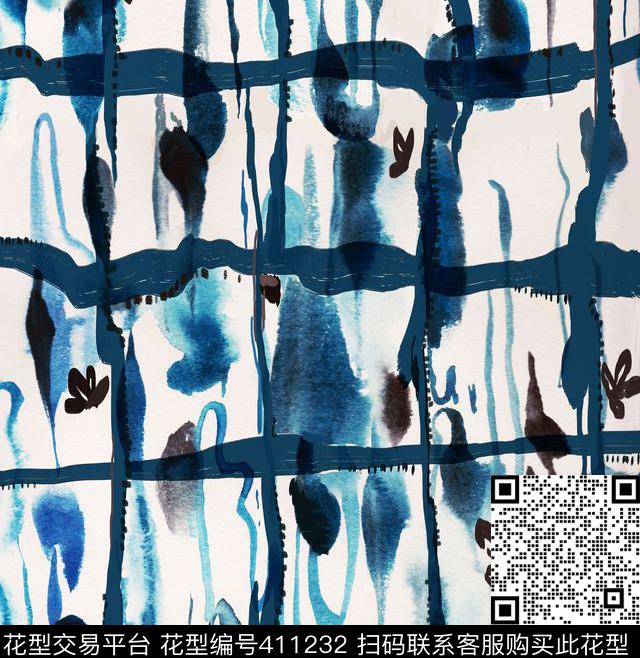 肌理花卉数码印花华亿平台下载（图片编号: 411232） - 瓦栏（Walan）