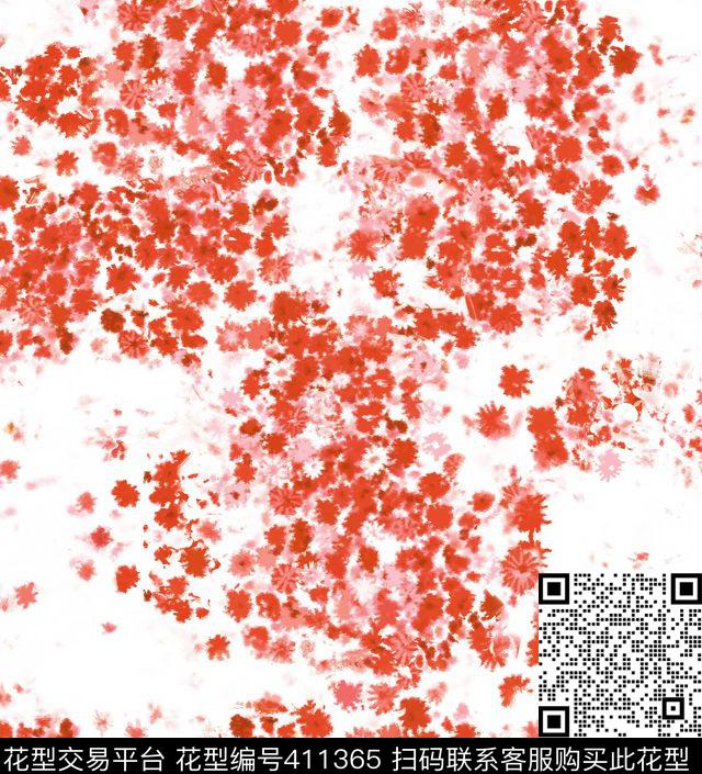 花卉花朵传统印花华亿平台下载（图片编号: 411365） - 瓦栏（Walan）