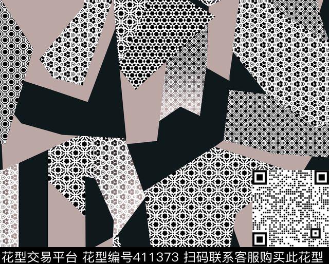 几何民族传统印花华亿平台下载（图片编号: 411373） - 瓦栏（Walan）