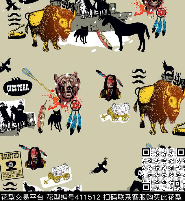 休闲传统印花华亿平台下载（图片编号: 411512） - 瓦栏（Walan）