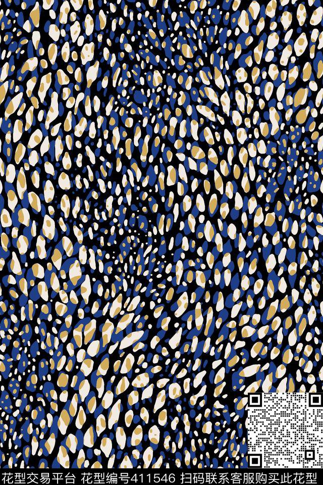 传统印花豹纹动物纹动物纹传统印花华亿平台下载（图片编号: 411546） - 瓦栏（Walan）