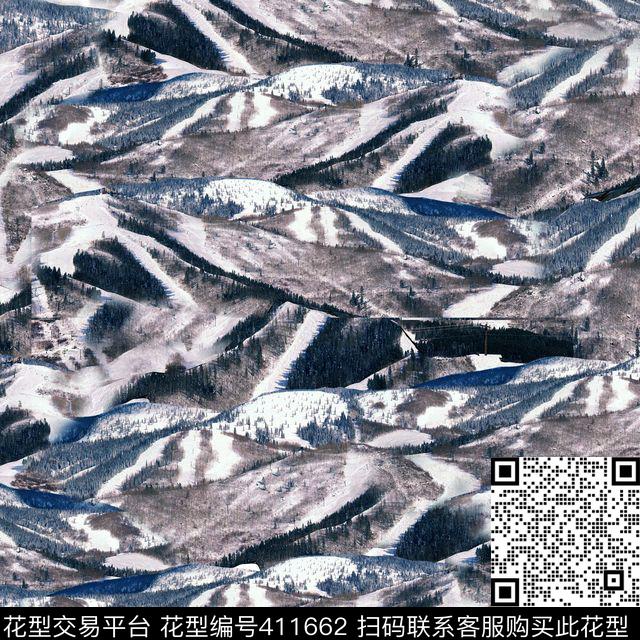 时尚流行风景数码印花华亿平台下载（图片编号: 411662） - 瓦栏（Walan）