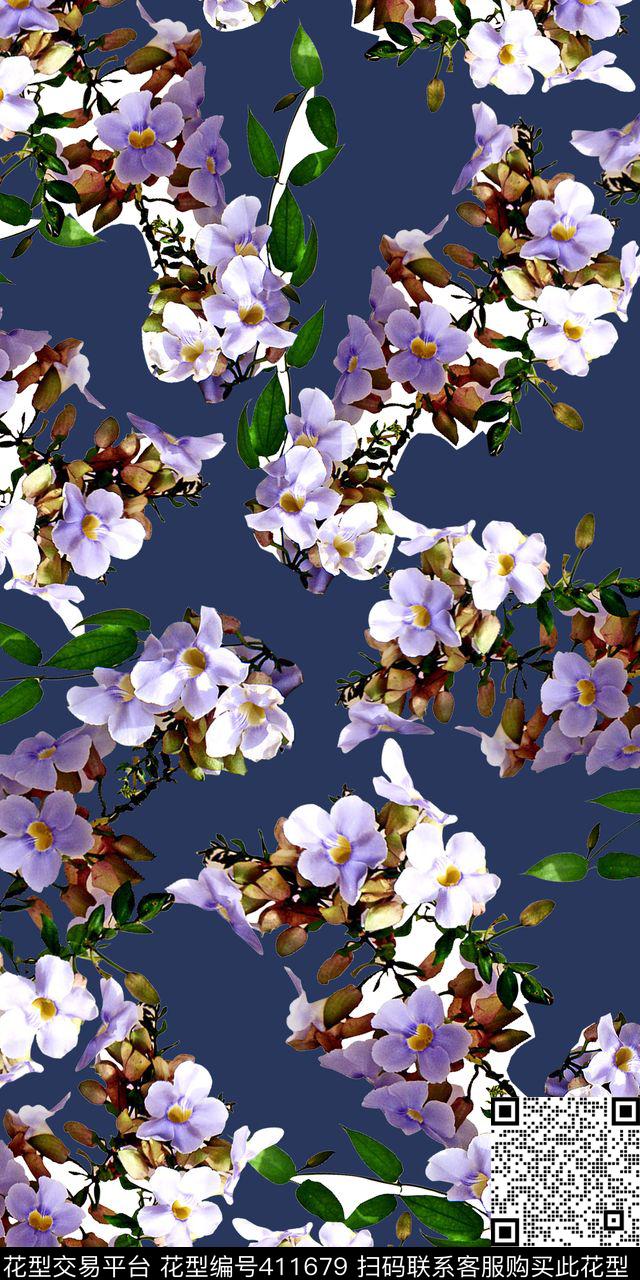 小清新小碎花艺彩——小清新数码印花华亿平台下载（图片编号: 411679） - 瓦栏（Walan）