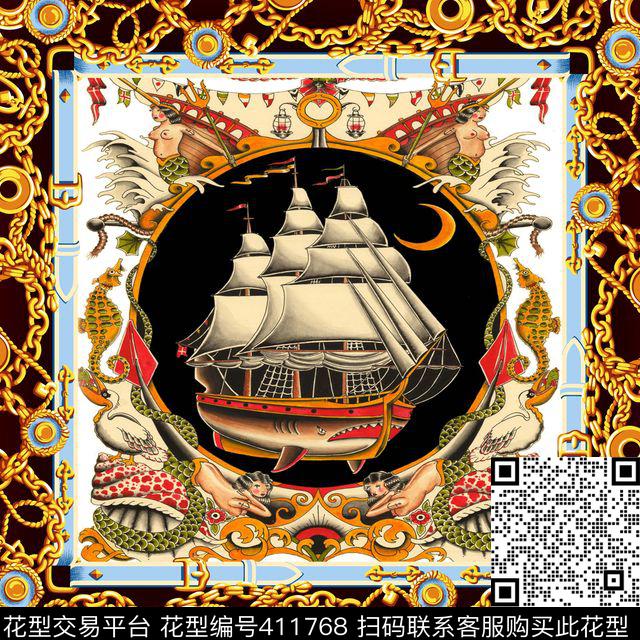 百搭层次抽象数码印花华亿平台下载（图片编号: 411768） - 瓦栏（Walan）