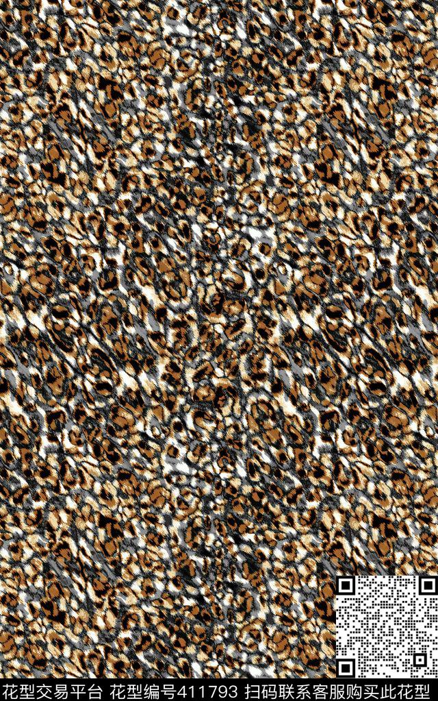 传统印花豹纹动物纹动物纹传统印花华亿平台下载（图片编号: 411793） - 瓦栏（Walan）