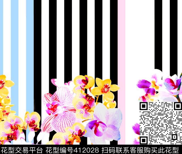 兰花裤数码印花华亿平台下载（图片编号: 412028） - 瓦栏（Walan）