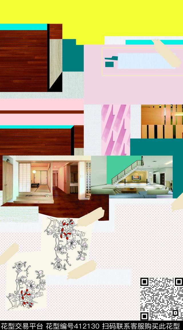 室内空间数码印花华亿平台下载（图片编号: 412130） - 瓦栏（Walan）