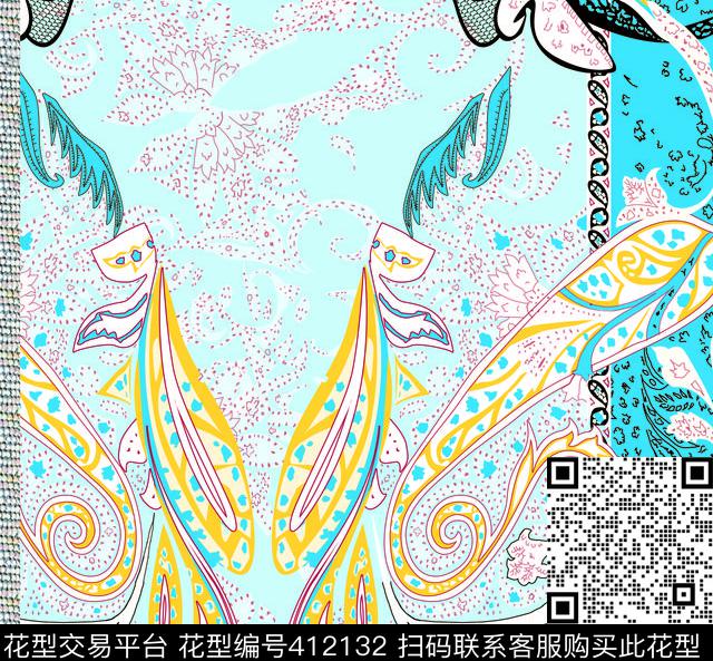 腰果上衣传统印花华亿平台下载（图片编号: 412132） - 瓦栏（Walan）