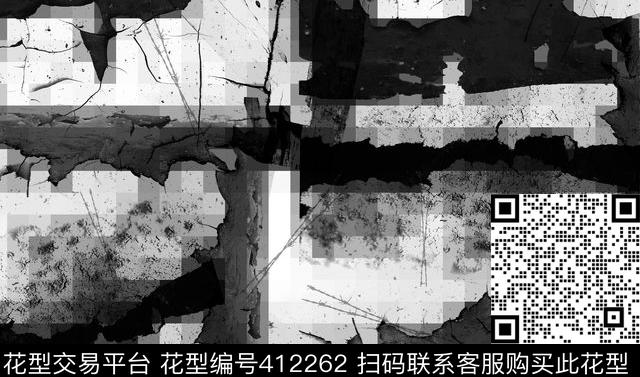 抽象英伦马赛克数码印花华亿平台下载（图片编号: 412262） - 瓦栏（Walan）