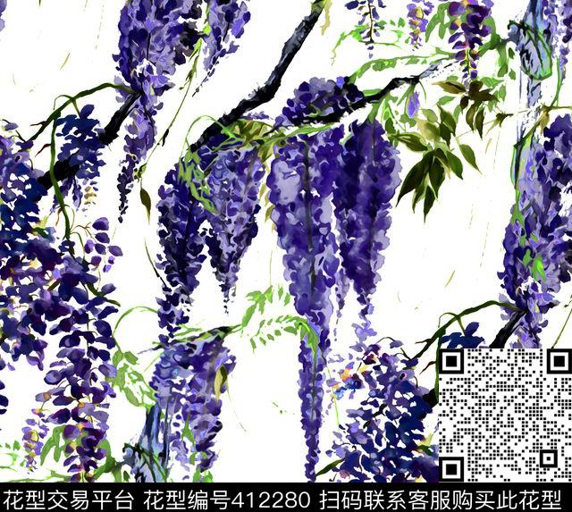 D&G2015花卉100元买断区数码印花华亿平台下载（图片编号: 412280） - 瓦栏（Walan）