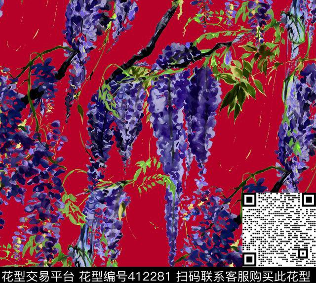 D&G2015花卉100元买断区数码印花华亿平台下载（图片编号: 412281） - 瓦栏（Walan）