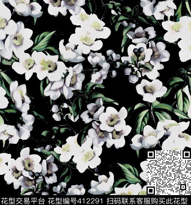 D&G2015花卉100元买断区数码印花华亿平台下载（图片编号: 412291） - 瓦栏（Walan）