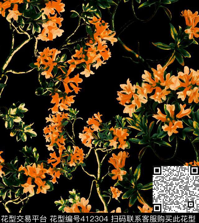 D&G2015花卉100元买断区数码印花华亿平台下载（图片编号: 412304） - 瓦栏（Walan）