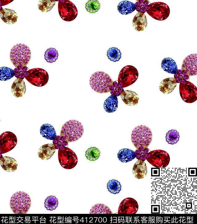 宝石数码印花华亿平台下载（图片编号: 412700） - 瓦栏（Walan）