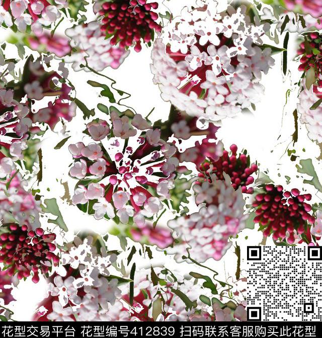 潮流花朵男装华亿平台数码印花华亿平台下载（图片编号: 412839） - 瓦栏（Walan）