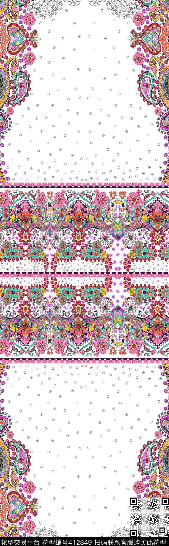 定位民族手绘民族元素传统印花华亿平台下载（图片编号: 412849） - 瓦栏（Walan）