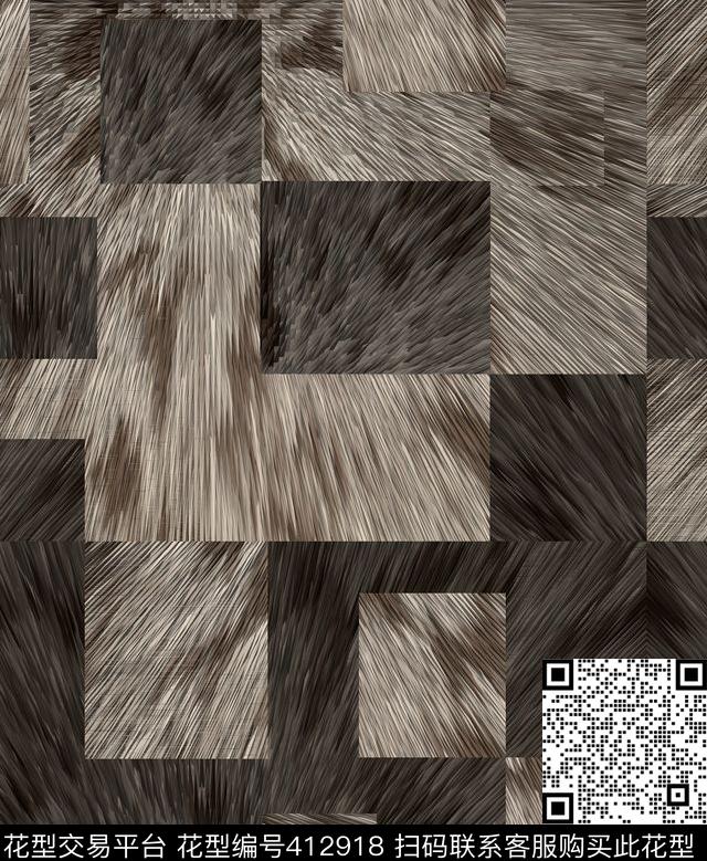 潮流复古几何数码印花华亿平台下载（图片编号: 412918） - 瓦栏（Walan）