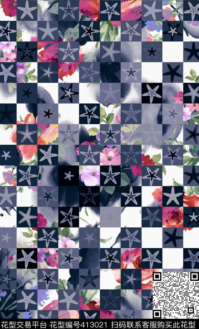 格子几何棋格数码印花华亿平台下载（图片编号: 413021） - 瓦栏（Walan）