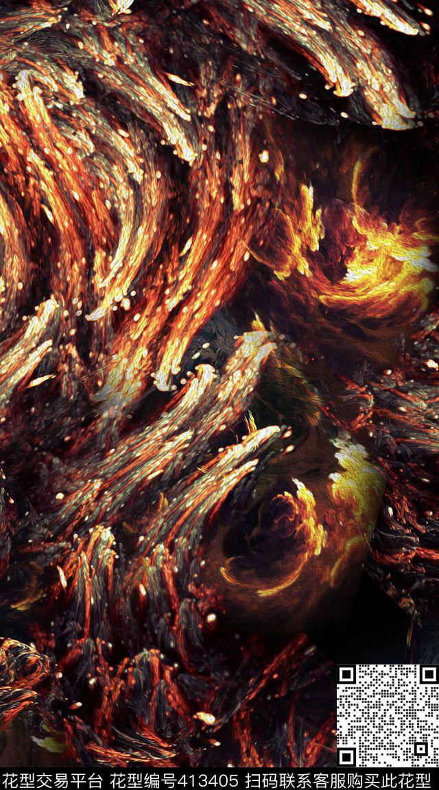 数码炫彩男士数码印花华亿平台下载（图片编号: 413405） - 瓦栏（Walan）