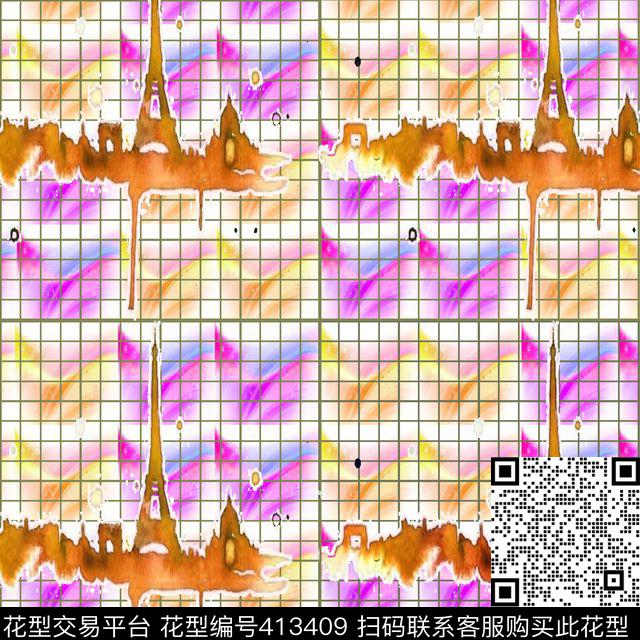 简洁流行零点创艺----丝巾数码印花华亿平台下载（图片编号: 413409） - 瓦栏（Walan）