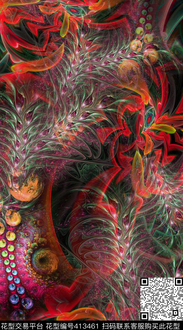 数码炫彩男士数码印花华亿平台下载（图片编号: 413461） - 瓦栏（Walan）