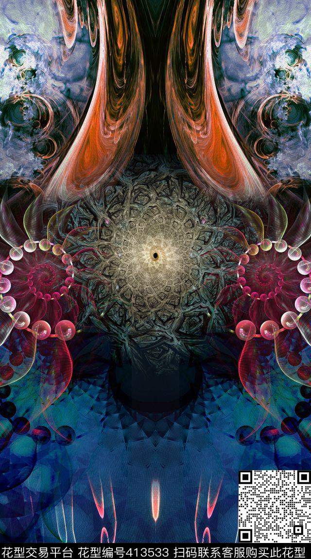 数码炫彩男士数码印花华亿平台下载（图片编号: 413533） - 瓦栏（Walan）