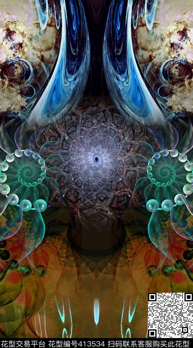 数码炫彩男士数码印花华亿平台下载（图片编号: 413534） - 瓦栏（Walan）