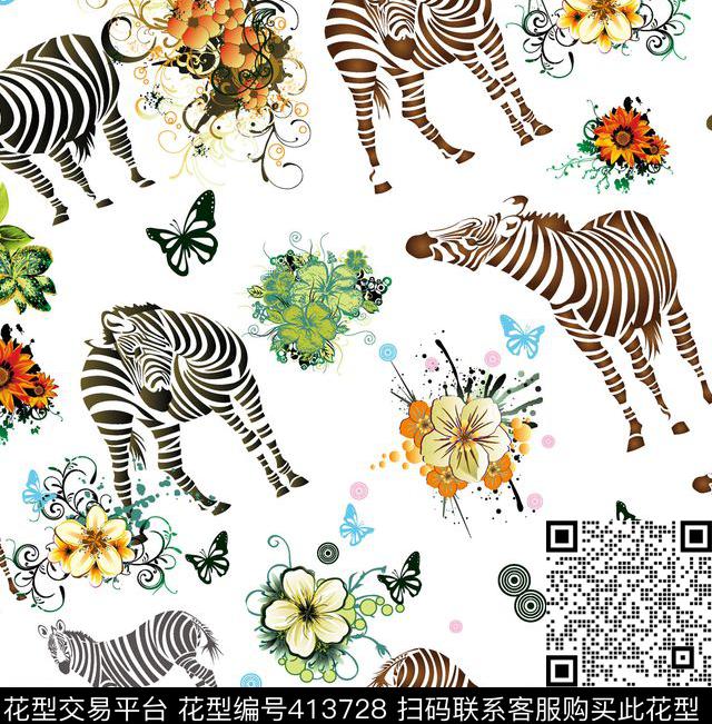 传统花草传统印花华亿平台下载（图片编号: 413728） - 瓦栏（Walan）