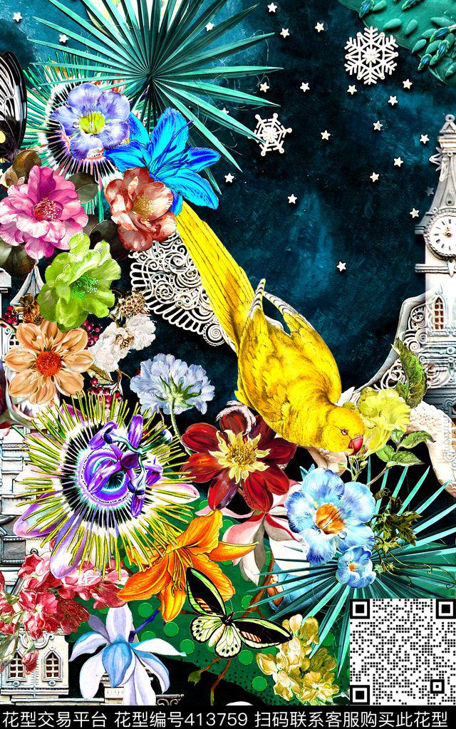 大牌拼接建筑数码印花华亿平台下载（图片编号: 413759） - 瓦栏（Walan）