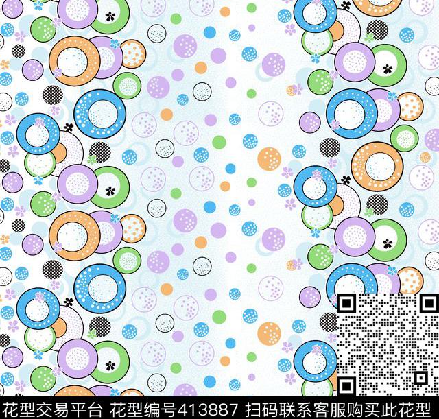 抽象传统印花华亿平台下载（图片编号: 413887） - 瓦栏（Walan）