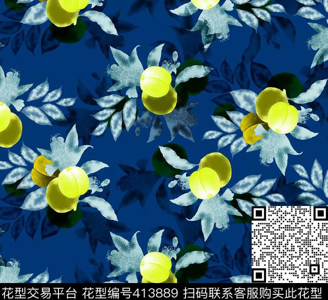 水果甜美清新传统印花华亿平台下载（图片编号: 413889） - 瓦栏（Walan）