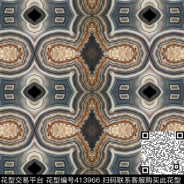 数码印花肌理几何几何数码印花华亿平台下载（图片编号: 413966） - 瓦栏（Walan）