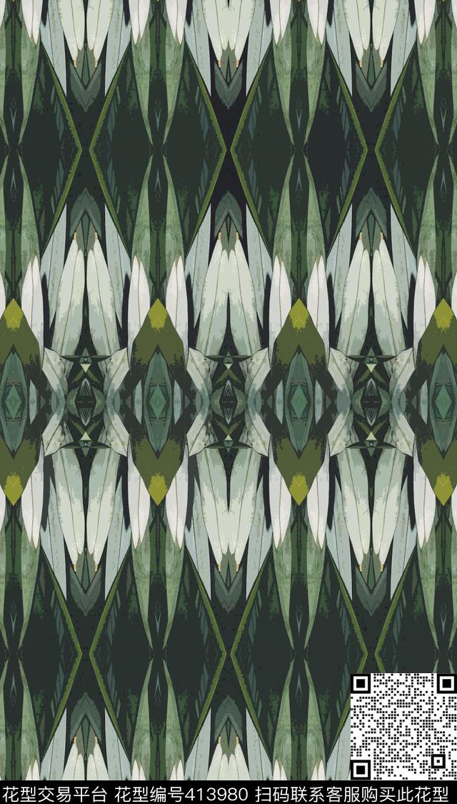 传统印花几何传统印花华亿平台下载（图片编号: 413980） - 瓦栏（Walan）