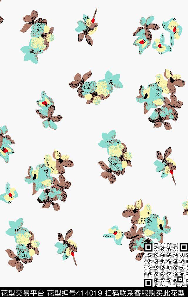 碎花传统印花华亿平台下载（图片编号: 414019） - 瓦栏（Walan）