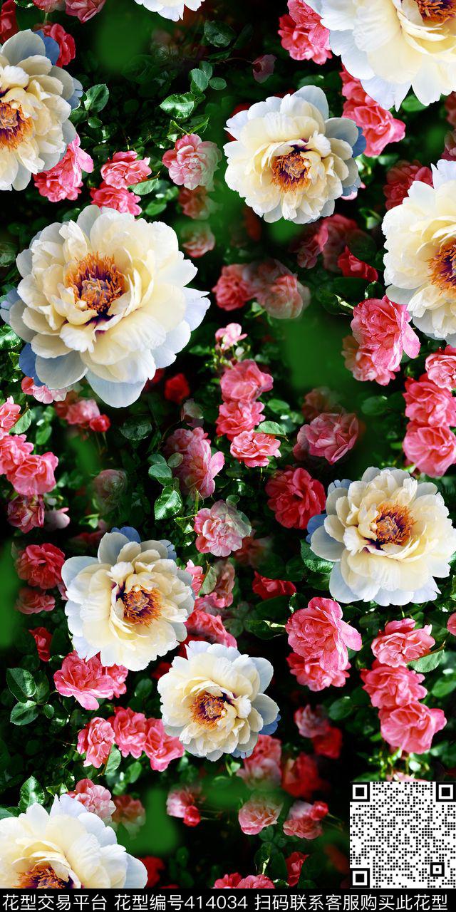 复古小碎花艺彩——小清新数码印花华亿平台下载（图片编号: 414034） - 瓦栏（Walan）