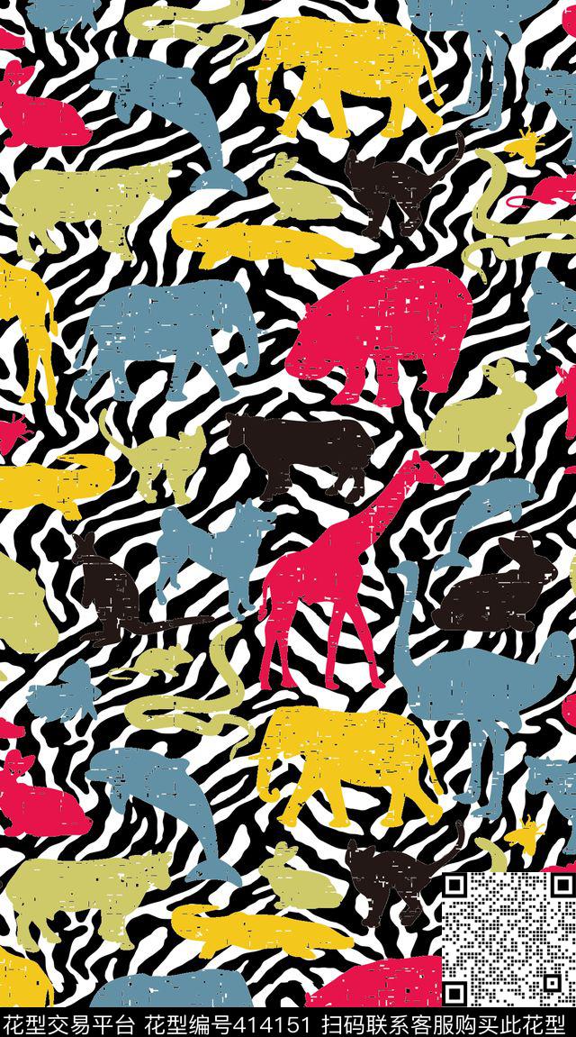 服装.抽象豹纹传统印花华亿平台下载（图片编号: 414151） - 瓦栏（Walan）