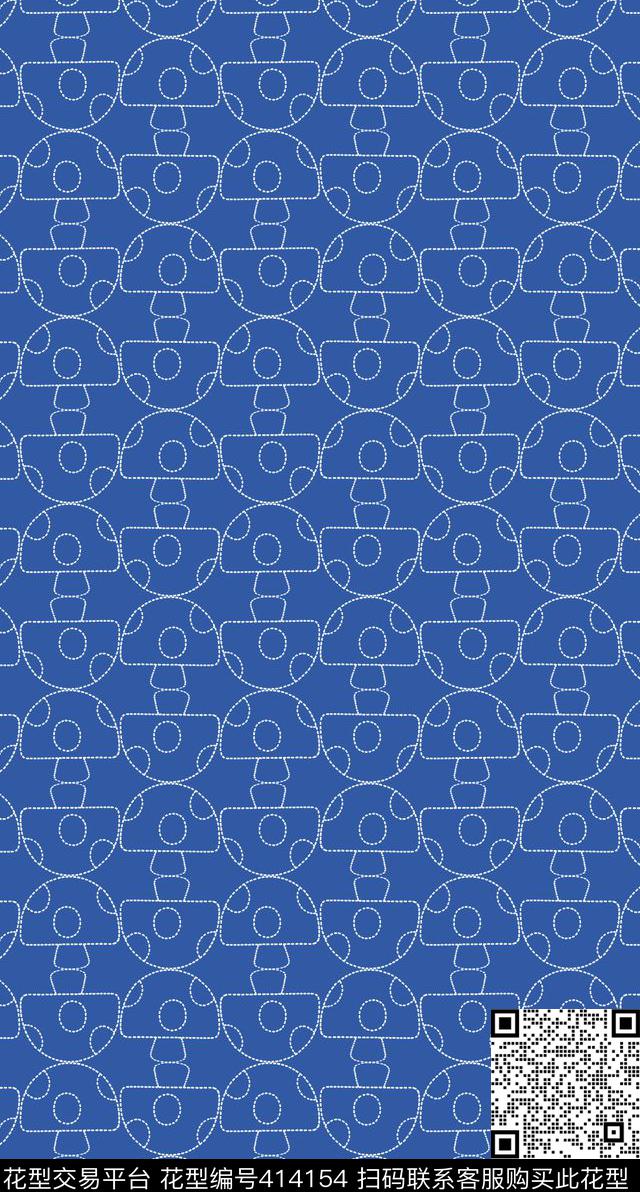 民族风牛仔素布传统印花华亿平台下载（图片编号: 414154） - 瓦栏（Walan）