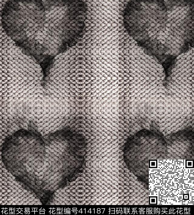 时尚毛呢传统印花华亿平台下载（图片编号: 414187） - 瓦栏（Walan）