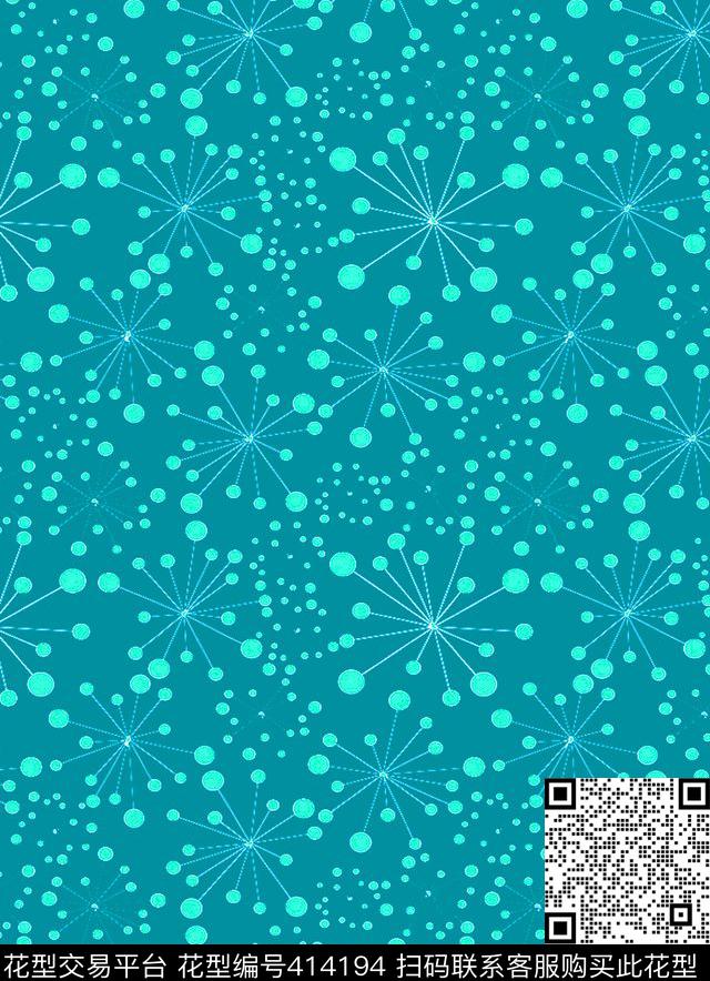 几何冰霜羽绒服传统印花华亿平台下载（图片编号: 414194） - 瓦栏（Walan）