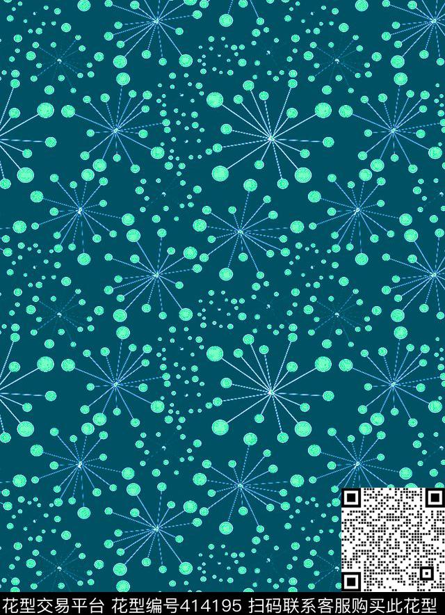 几何冰霜羽绒服传统印花华亿平台下载（图片编号: 414195） - 瓦栏（Walan）