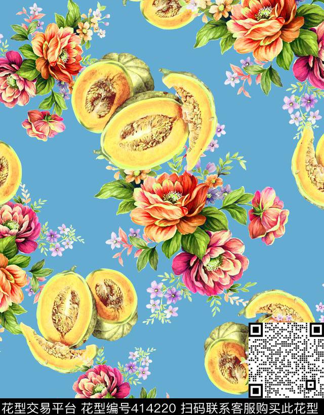 散花数码印花华亿平台下载（图片编号: 414220） - 瓦栏（Walan）