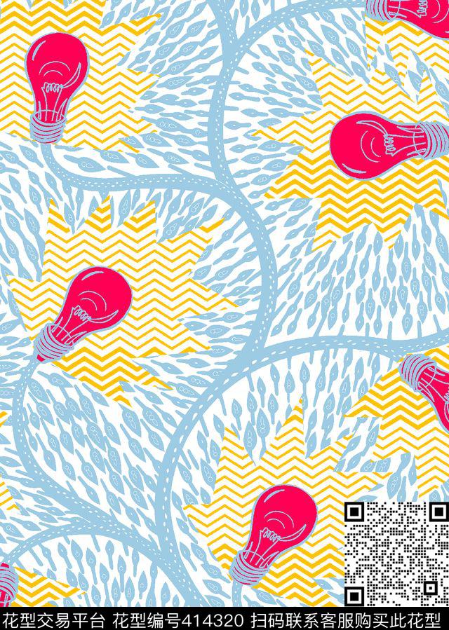 电灯光201503传统印花华亿平台下载（图片编号: 414320） - 瓦栏（Walan）