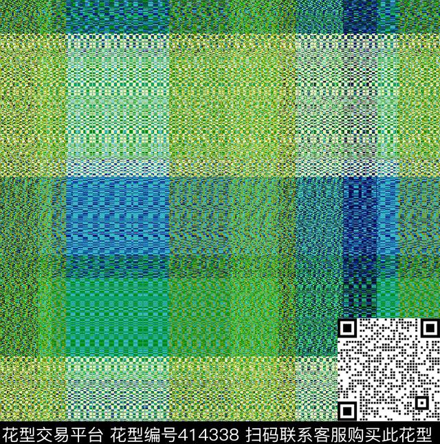 大方格几何简单传统印花华亿平台下载（图片编号: 414338） - 瓦栏（Walan）